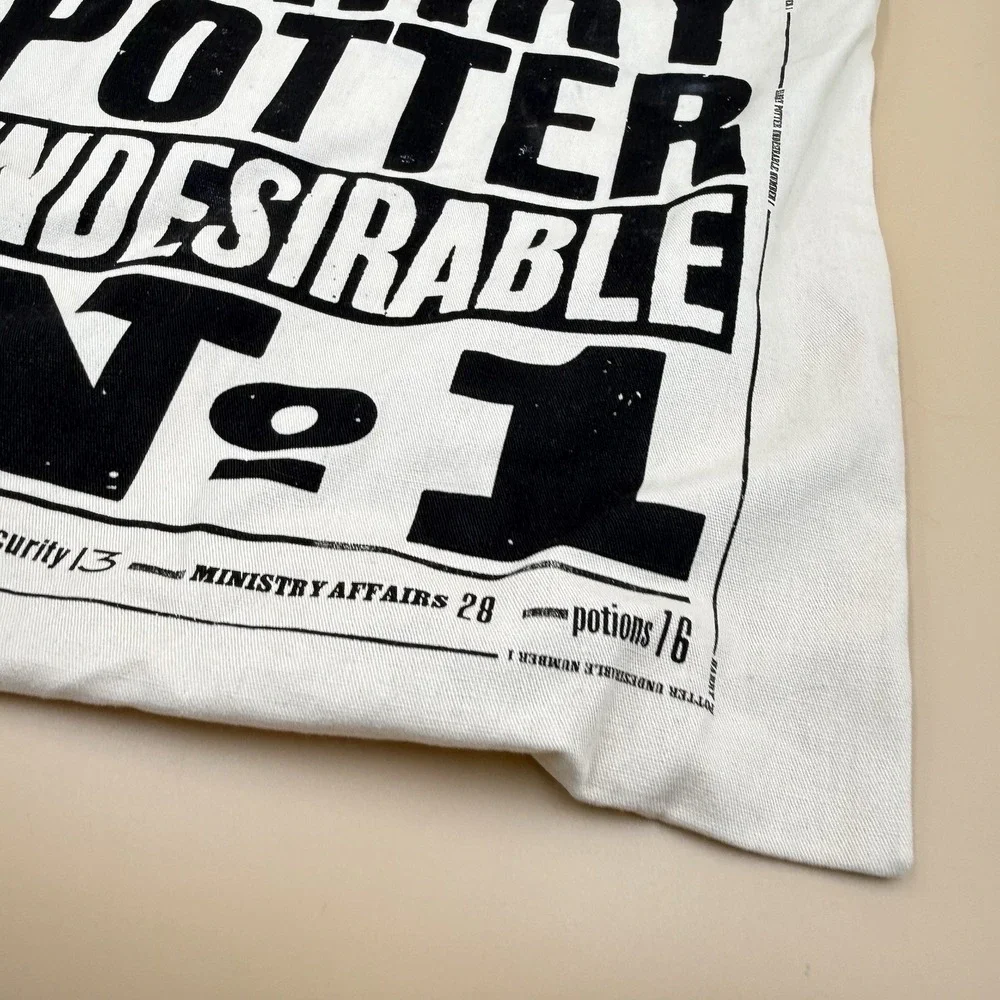 Harry Potter Daily Prophet Tote Bag Undesirable No 1 MinaLima Canvas Cream NWT